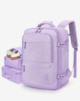 Best 40L Travel Purple Backpack with Shoes Cube