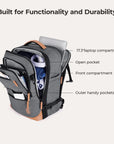 Erweiterbarer, von Fluggesellschaften zugelassener Handgepäck-Reiserucksack Falco 40L
