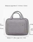 Bonchemin Grey The Space Saver Toiletry Bag