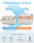 Falco 40L Expandable Airline Approved Carry On Travel Backpack