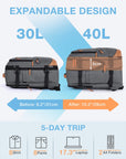 40L Travel Backpack with Expandable Design