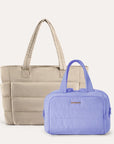 Crush Toiletry Bag & Bubble Puffy Tote Travel Set