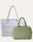 Crush Toiletry Bag & Bubble Puffy Tote Travel Set