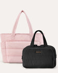 Crush Toiletry Bag & Bubble Puffy Tote Travel Set