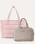 Crush Toiletry Bag & Bubble Puffy Tote Travel Set
