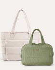 Crush Toiletry Bag & Bubble Puffy Tote Travel Set