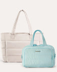 Crush Toiletry Bag & Bubble Puffy Tote Travel Set