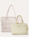 Crush Toiletry Bag & Bubble Puffy Tote Travel Set