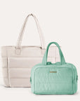 Crush Toiletry Bag & Bubble Puffy Tote Travel Set