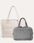 Crush Toiletry Bag & Bubble Puffy Tote Travel Set