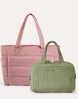 Crush Toiletry Bag & Bubble Puffy Tote Travel Set