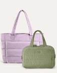Crush Toiletry Bag & Bubble Puffy Tote Travel Set