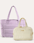 Crush Toiletry Bag & Bubble Puffy Tote Travel Set
