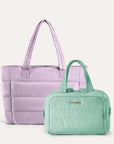 Crush Toiletry Bag & Bubble Puffy Tote Travel Set