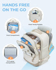 Falco 40L Expandable Airline Approved Carry On Travel Backpack