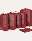 6-teiliges Kompressions-Packwürfelset für Koffer