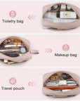 Elegante geräumige Make-up-Tasche