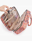 Bonchemin Red Floral The Space Saver Toiletry Bag