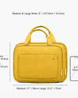 Bonchemin Yellow The Space Saver Toiletry Bag