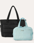 Crush Toiletry Bag & Bubble Puffy Tote Travel Set