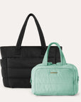 Crush Toiletry Bag & Bubble Puffy Tote Travel Set