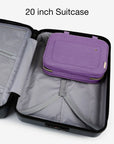 Bonchemin Purple The Space Saver Toiletry Bag