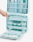 Travel Toiletry Kit for Women with Toiletries - Light Blue