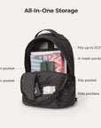 Zoraesque 13,3 Zoll federleichter Rucksack