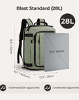 Blast Quick Access 28L-38L Handgepäck-Reiserucksack