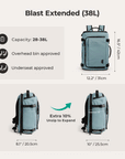 Blast Quick Access 28L-38L Handgepäck-Reiserucksack