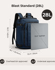 Blast Quick Access 28L-38L Handgepäck-Reiserucksack