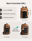 Blast Quick Access 28L-38L Handgepäck-Reiserucksack