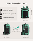 Blast 28L-38L Erweiterter Mesh-Reiserucksack