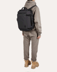 Bagsmart_Blast_Quick_Access_Carry_On_Travel_Backpack_black_with_4_Carrying_Modes