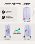 Odyssey 20 Inch Airline Approved Hardside Spinner Suitcase - BAGSMART