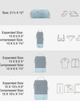 Bagsmart Compression Packing Cubes Part of Faro Travel Set - BAGSMART