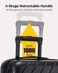 Daren 20 Inch Lightweight Hardside Carry-On Suitcase - BAGSMART