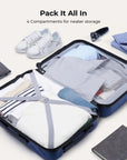 Daren 20 Inch Lightweight Hardside Carry-On Suitcase - BAGSMART