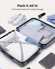 Daren 20 Inch Lightweight Hardside Carry-On Suitcase - BAGSMART