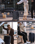 Daren 20 Inch Lightweight Hardside Carry-On Suitcase - BAGSMART
