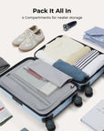 Daren 20 Inch Lightweight Hardside Carry-On Suitcase - BAGSMART