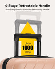 Daren 20 Inch Lightweight Hardside Carry-On Suitcase - BAGSMART
