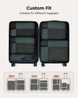 6PCS Compression Travel Packing Cubes for Suitcases
