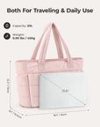 Bagsmart 20L Puffy Tragetasche mit 15,6" Laptopfach