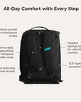 Paz 43L Carry On Travel Duffle Backpack