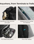 Paz 43L Handgepäck-Reiserucksack
