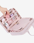 Pink Puffy Modular Travel Organizer for Toiletries - Bagsmart