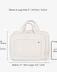 Bonchemin Beige The Space Saver Toiletry Bag