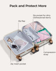 Odyssey 20 Inch Airline Approved Hardside Spinner Suitcase - BAGSMART