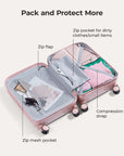 Odyssey 20 Inch Airline Approved Hardside Spinner Suitcase - BAGSMART